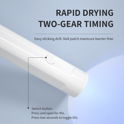 Handheld UV LED Nail Lamp – Portable Gel Nail Dryer - Opaline Glam Beauty