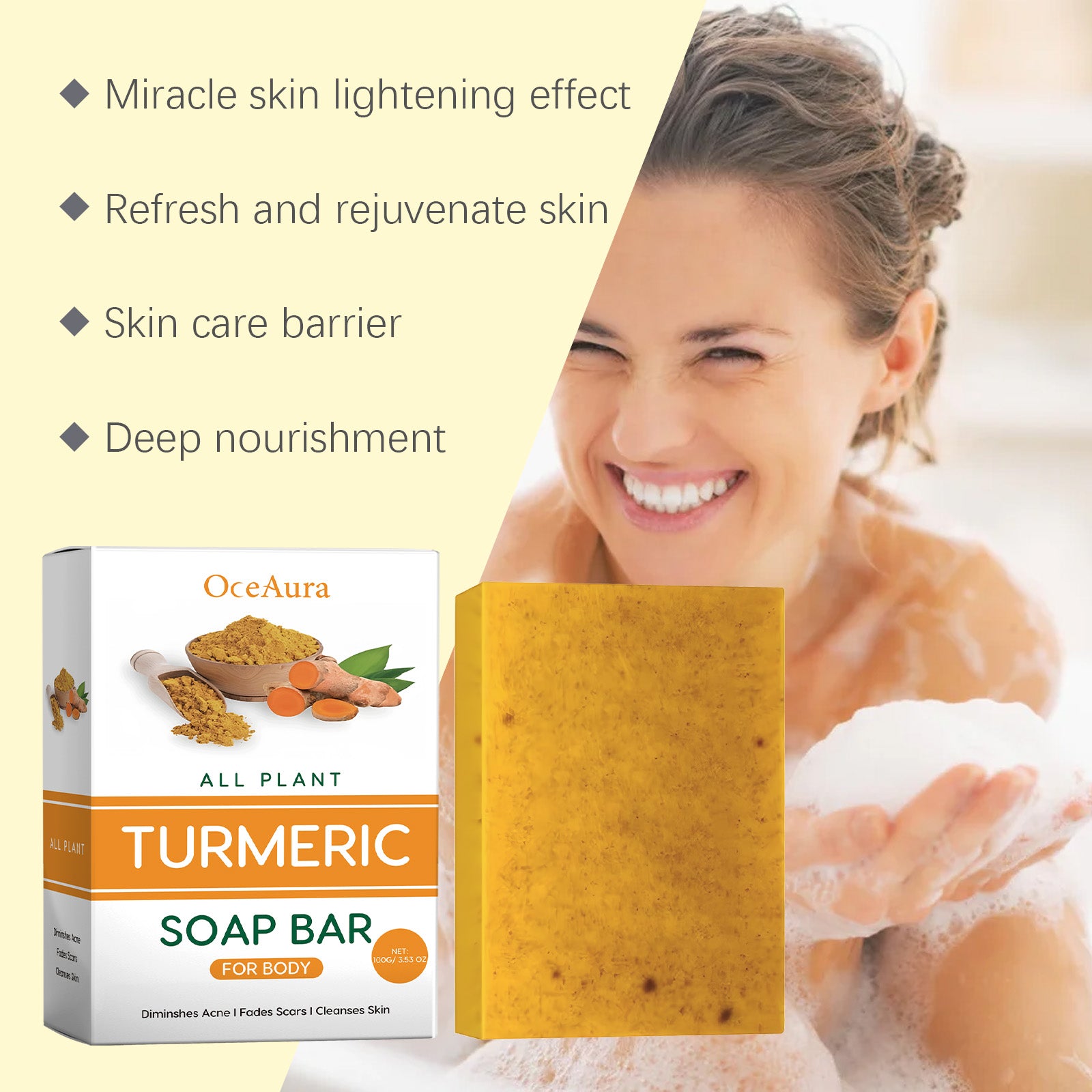 Oceaura Lemon Turmeric Soap
