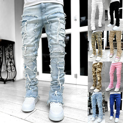men’s stacked jeans