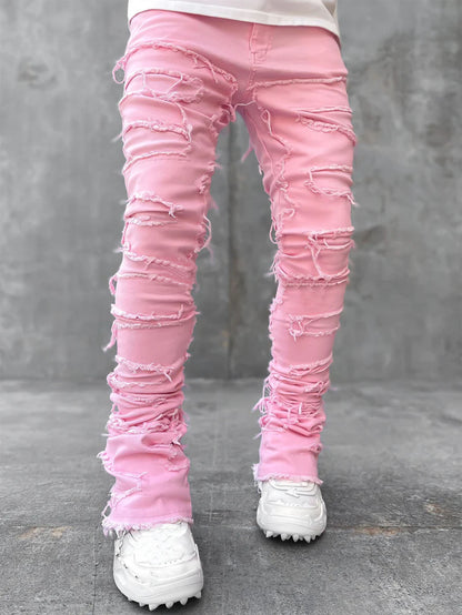 men’s stacked jeans