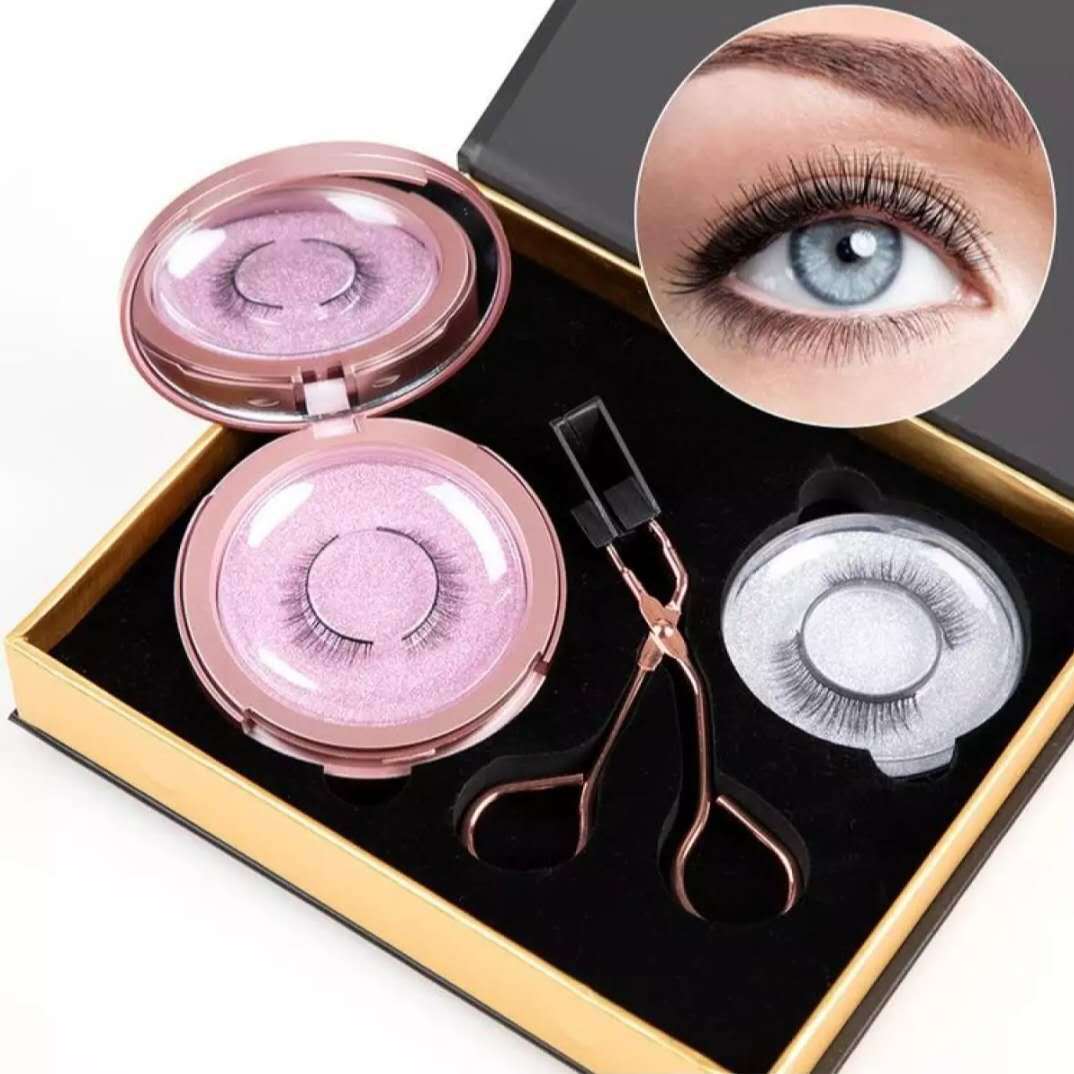 Reusable Magnetic Self-Adhesive Eyelashes No Eyeliner