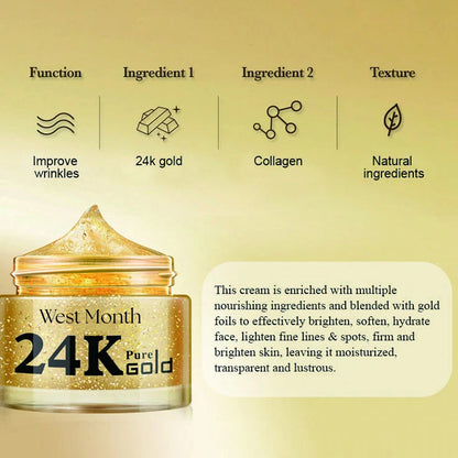 West&amp;Month 24K Gold Collagen Anti-Wrinkle Face Cream