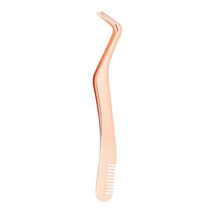 Eyelash With Comb Aid Metal Tweezers Beauty Tools - Opaline Glam Beauty