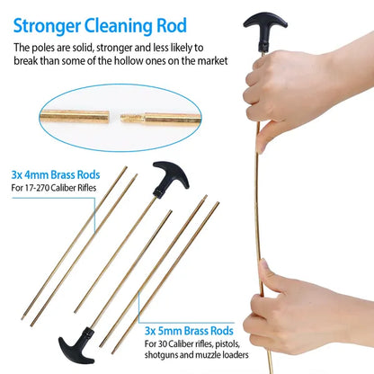 Universal Gun Cleaning Kit with Brushes &amp; Mops