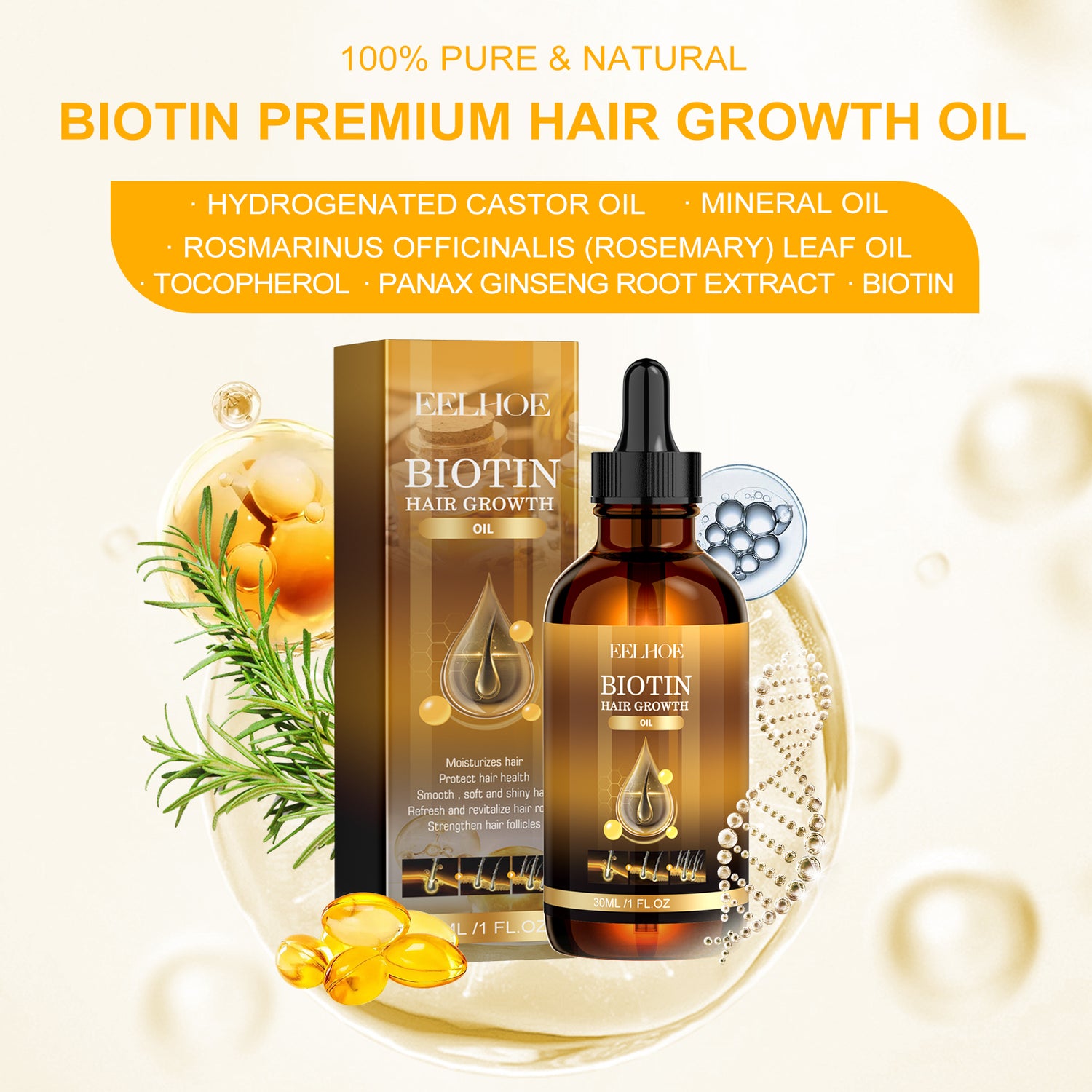 Nourishing And Soothing Hair Care Essential Oil