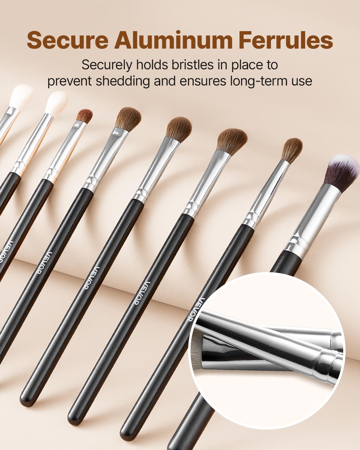 34-Piece Professional Makeup Brush Set with Travel Case