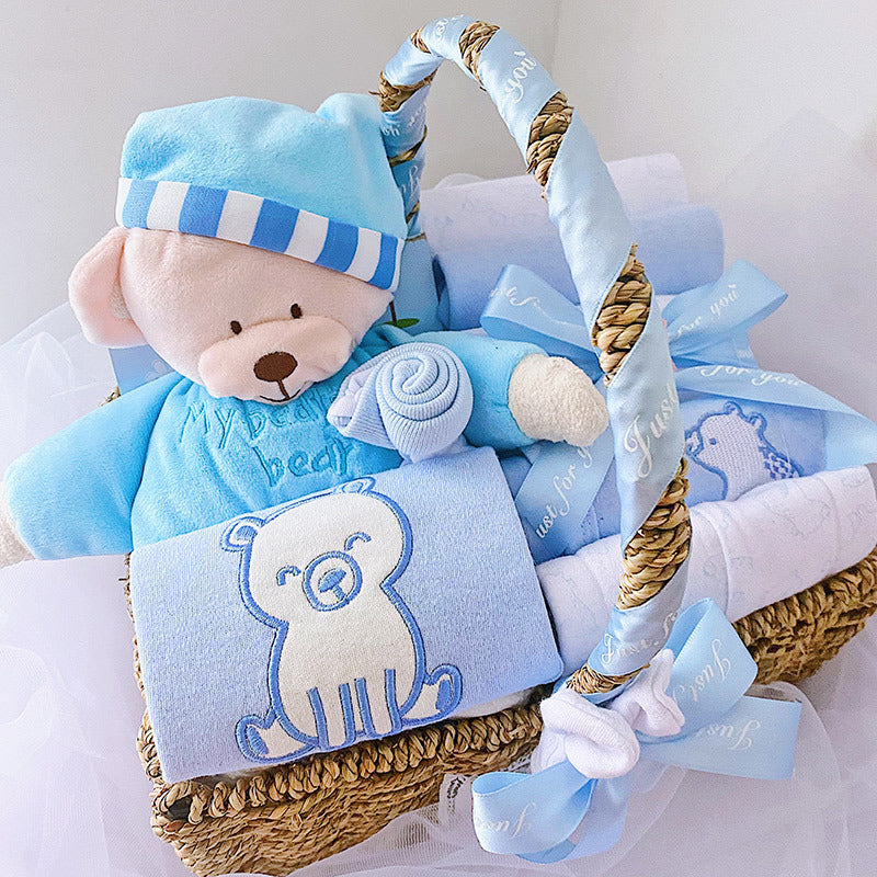Newborn Boy Baby Clothes Set Gift Box Autumn And Winter - Opaline Glam Beauty