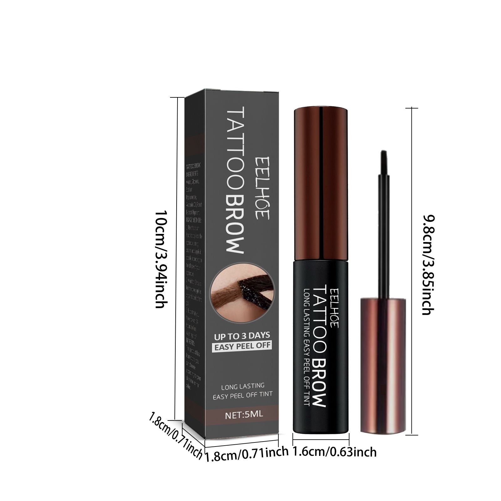 Peel-Off Eyebrow Tint Gel – Waterproof &amp; Smudge-Resistant