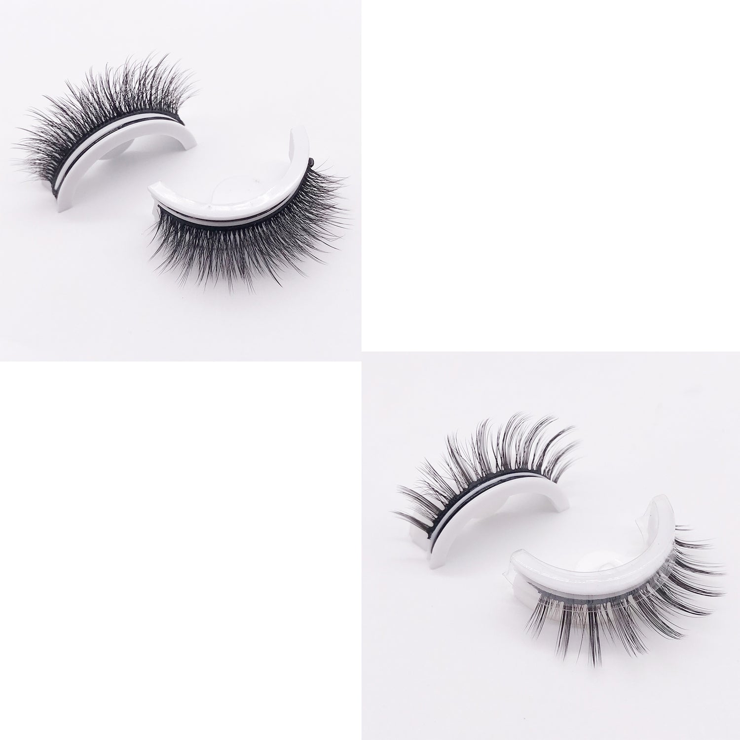 Reusable 3D Mink Lashes Natural False Eyelashes Self Adhesive