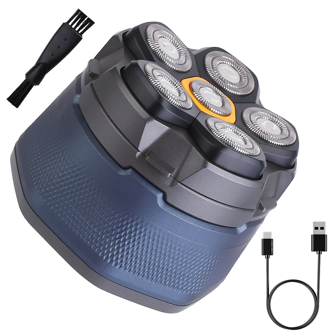 1Pc  Cordless Electric Head Shaver For Men 6D Magnetic Floating Head Bald Man