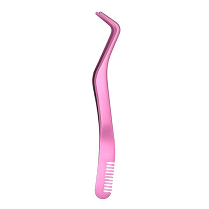Eyelash With Comb Aid Metal Tweezers Beauty Tools - Opaline Glam Beauty