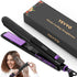 Professional Steam Hair Straightening Iron – Titanium Flat Iron - Opaline Glam Beauty