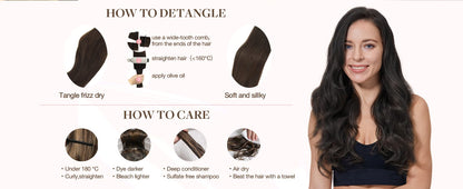 4/27 Ombre Body Wave Clip-In Human Hair Extensions – 120g 8pcs - Opaline Glam Beauty