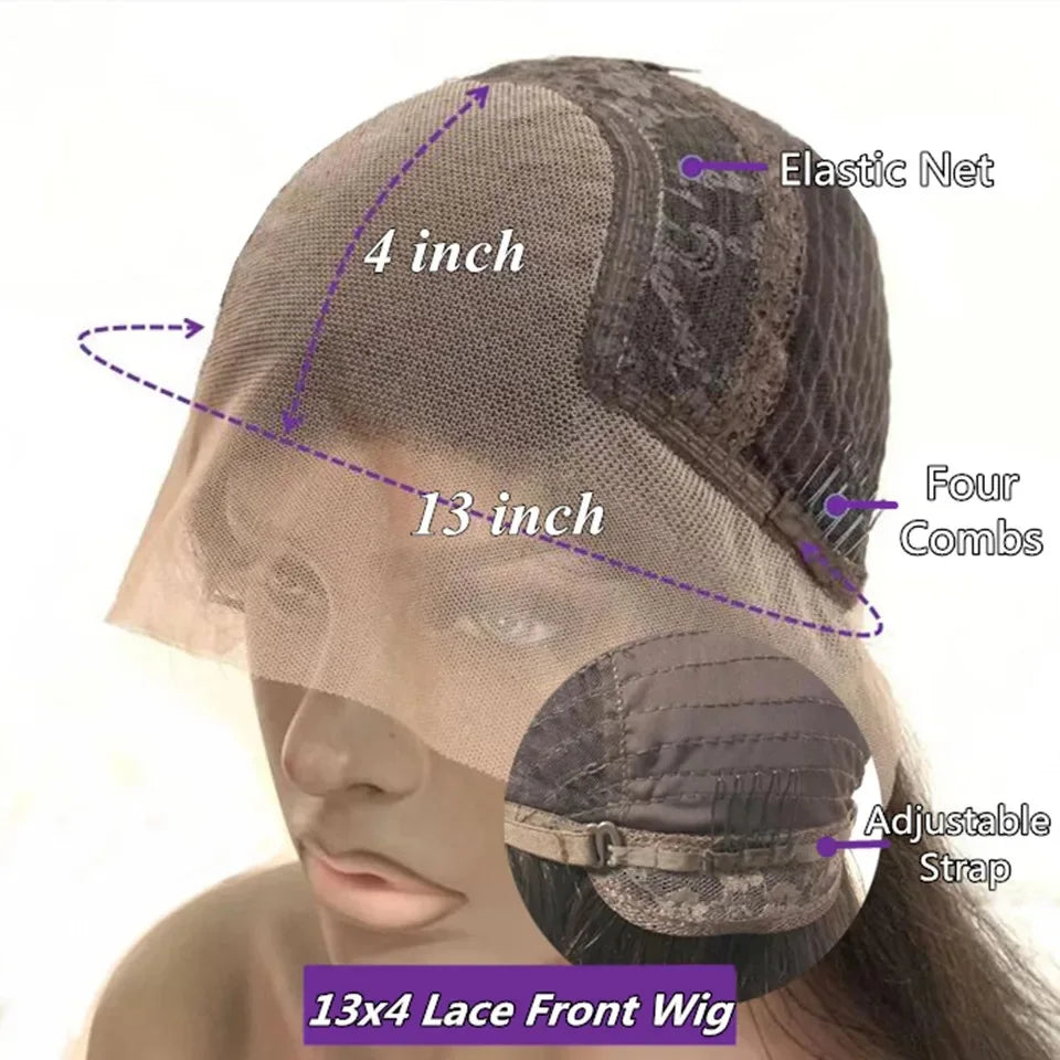 Lothoey Blonde Black Highlight Wavy 13x4/13x6 Glueless Lace Front Wig - Opaline Glam Beauty