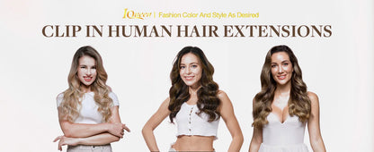 4/27 Ombre Body Wave Clip-In Human Hair Extensions – 120g 8pcs - Opaline Glam Beauty