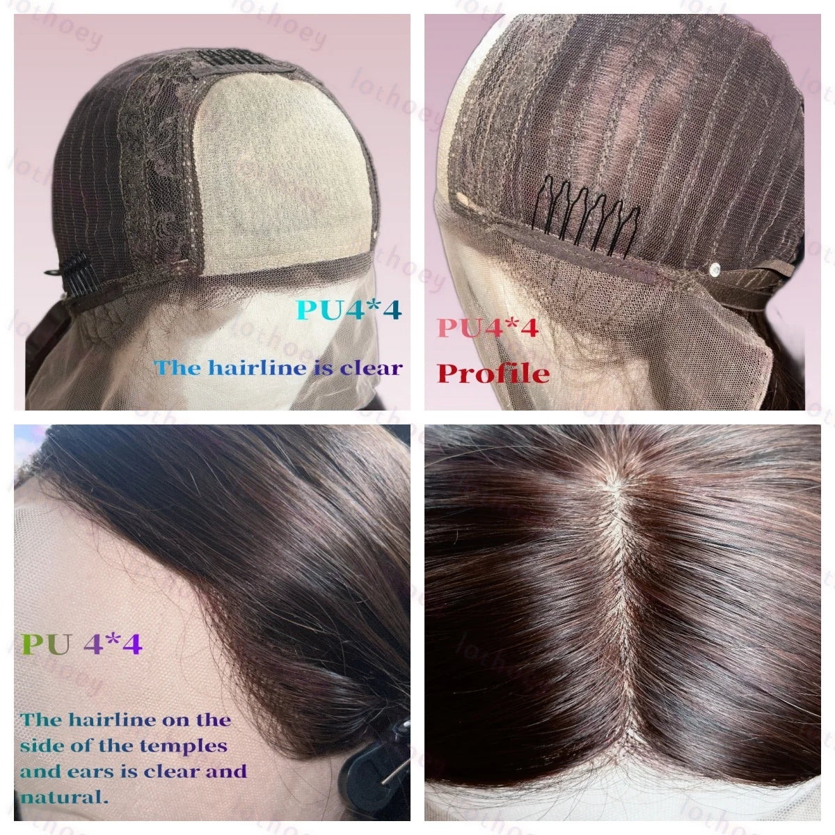 Lothoey Blonde Black Highlight Wavy 13x4/13x6 Glueless Lace Front Wig - Opaline Glam Beauty