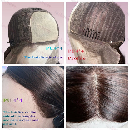 Lothoey Blonde Black Highlight Wavy 13x4/13x6 Glueless Lace Front Wig - Opaline Glam Beauty