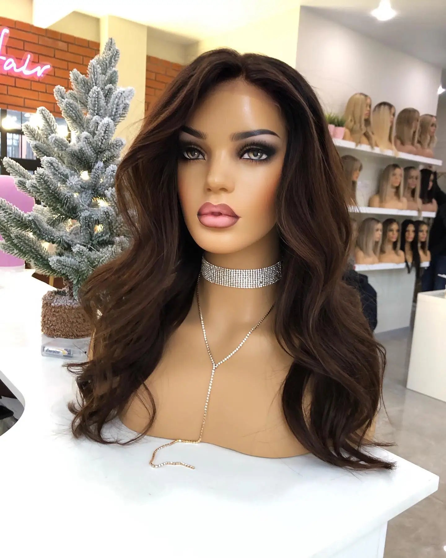 Ombre Blonde Middle Part Lace Front Wig - Opaline Glam Beauty