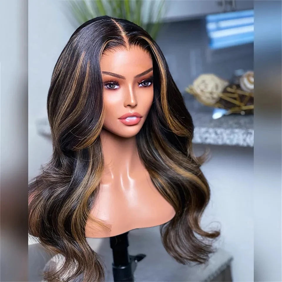 Ombre Blonde Middle Part Lace Front Wig - Opaline Glam Beauty