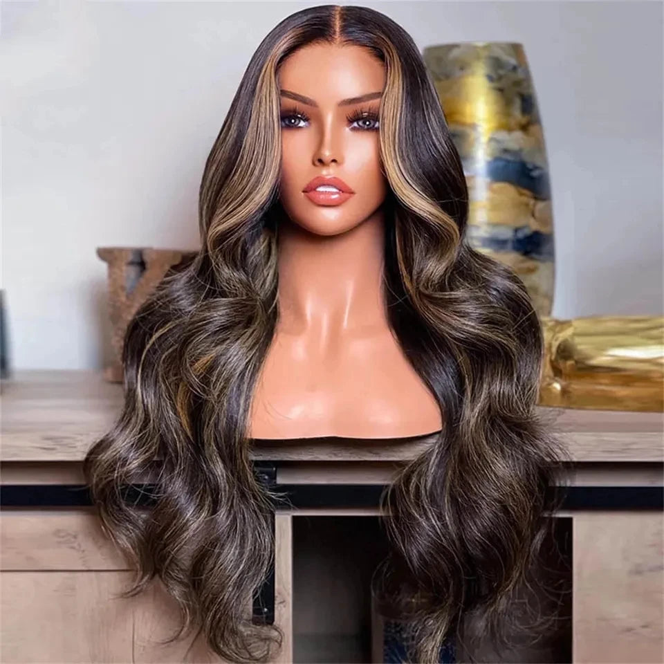 Ombre Blonde Middle Part Lace Front Wig - Opaline Glam Beauty