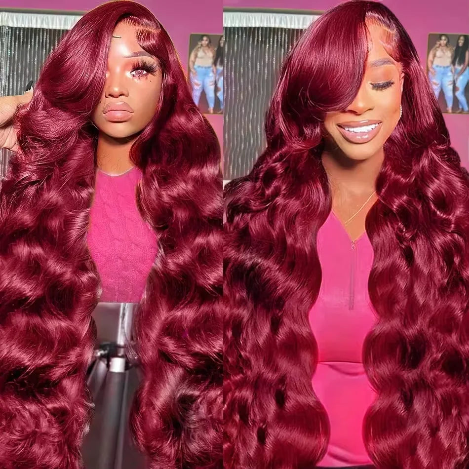 250 Density 613 HD Lace Frontal Wig 13x6 Transparent Colored Body Wave Human Hair Wig 13x4 Blonde Human Lace Front Wig 40 Inch - Opaline Glam Beauty