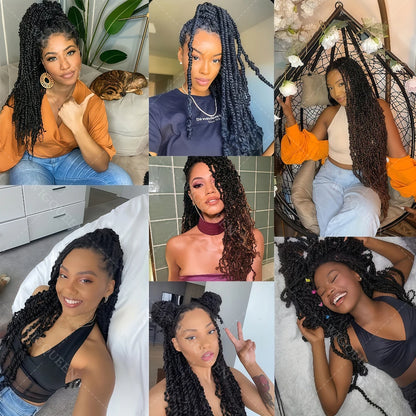 Knotless Spiral Crochet Braiding Hair - Opaline Glam Beauty