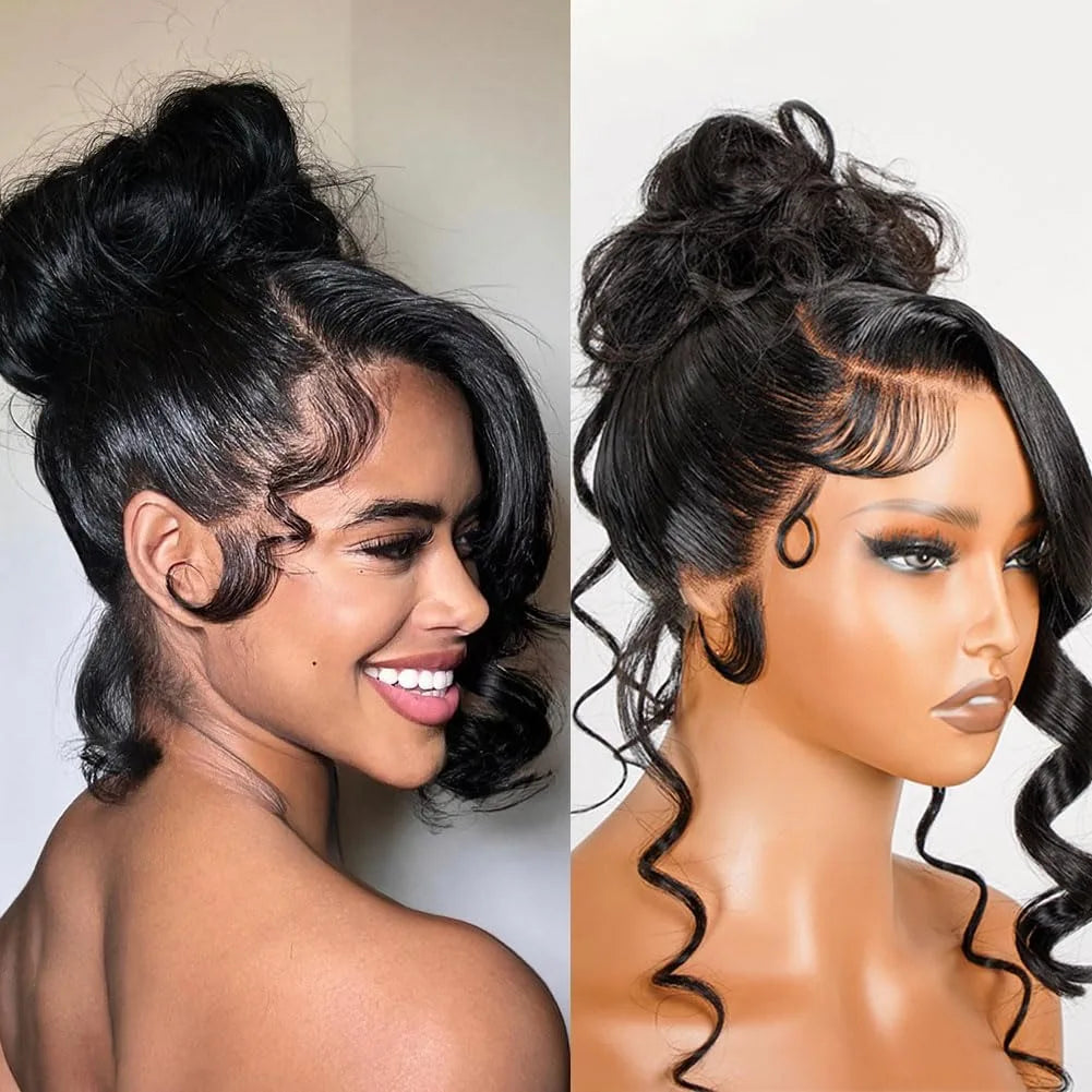 Hidden Strap 360 HD Body Wave Brazilian Virgin Human Hair Wig - Opaline Glam Beauty