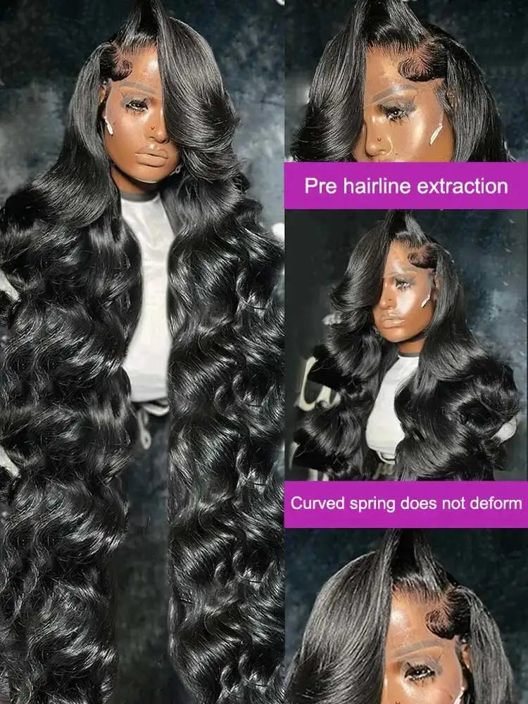 250% Density Raw Peruvian Body Wave Glueless HD Lace Wig - Opaline Glam Beauty