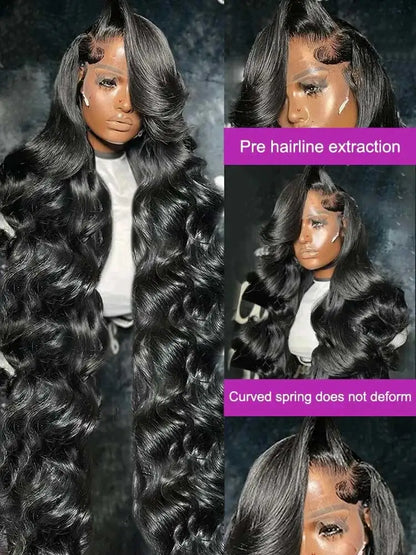 250% Density Raw Peruvian Body Wave Glueless HD Lace Wig - Opaline Glam Beauty