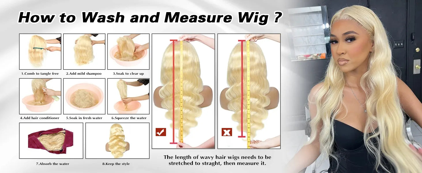 613 Blonde Body Wave Human Hair Wig - Opaline Glam Beauty