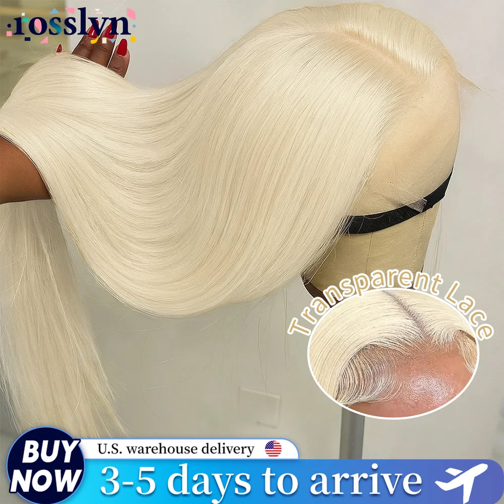Rosslyn 613 Blonde Straight HD Lace Front Brazilian Human Hair Wig - Opaline Glam Beauty