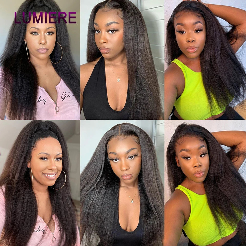 Kinky Yaki Straight Virgin Hair Bundles - Opaline Glam Beauty
