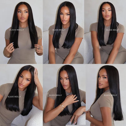18 Inch Blunt Bob Full Lace Human Hair Wig – Silk Base, 180% Density - Opaline Glam Beauty