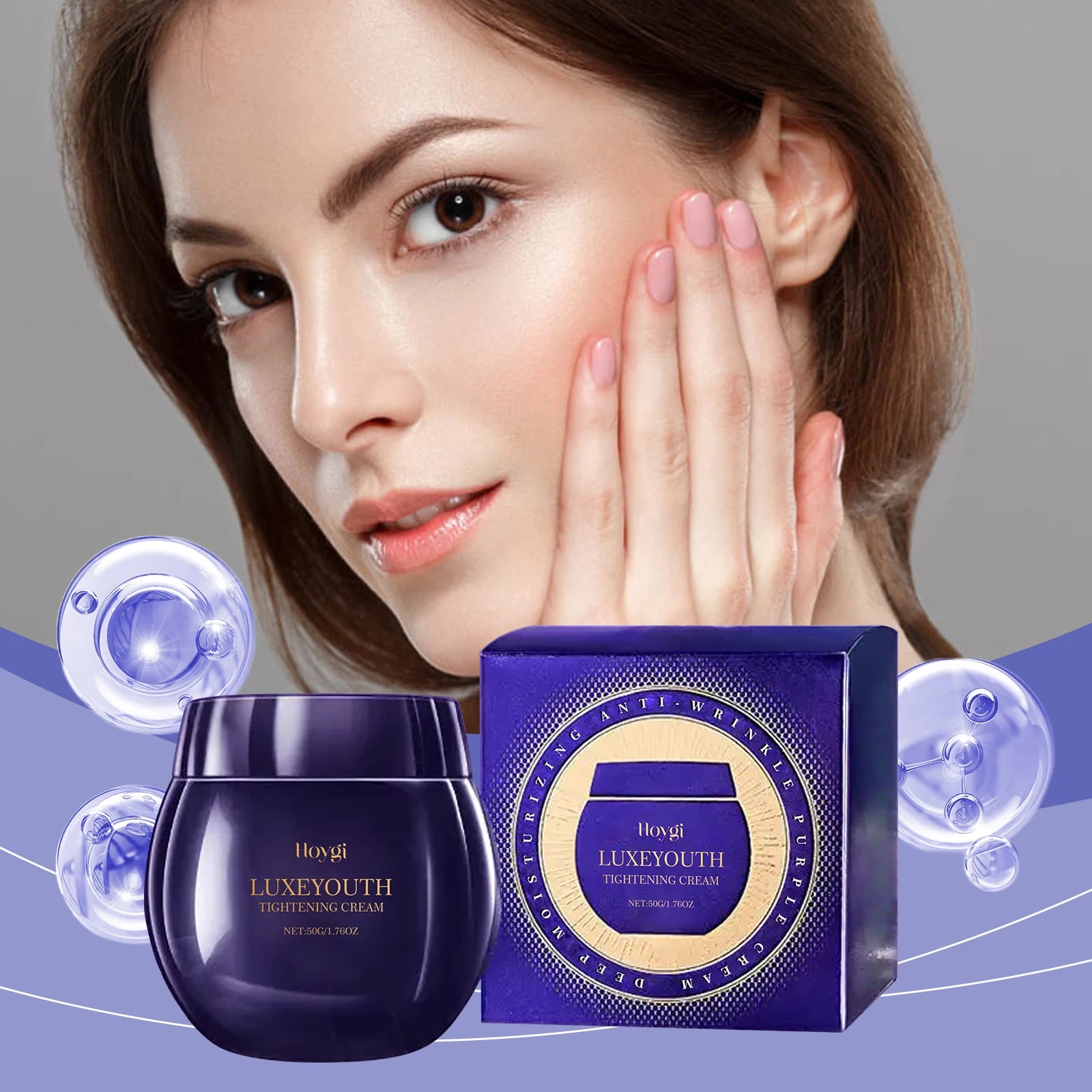 Anti-Aging Moisturizing Cream – Wrinkle Reduction &amp; Skin Elasticity - Opaline Glam Beauty