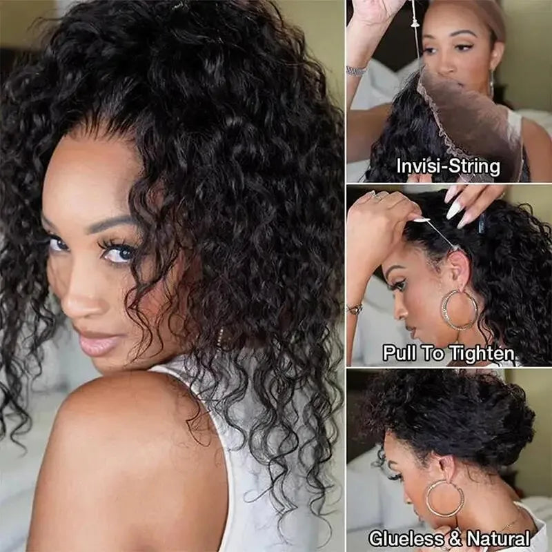 HD 360 Deep Wave Human Hair Wig – Glueless - Opaline Glam Beauty