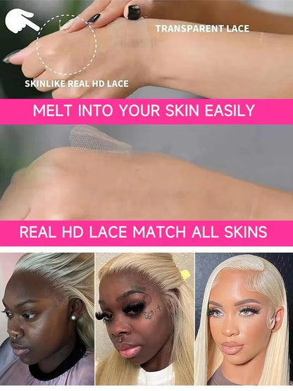 613 Hd 13x4 13x6 360 Lace Frontal Wig Lace Wig Honey Blonde Lace Front Wig Colored Human Hair Brazilian Body Wave Lace Front Wig - Opaline Glam Beauty