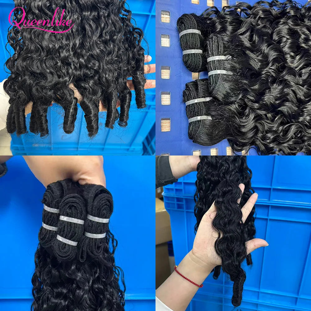 15A Burmese Curly Human Hair Bundles - Opaline Glam Beauty