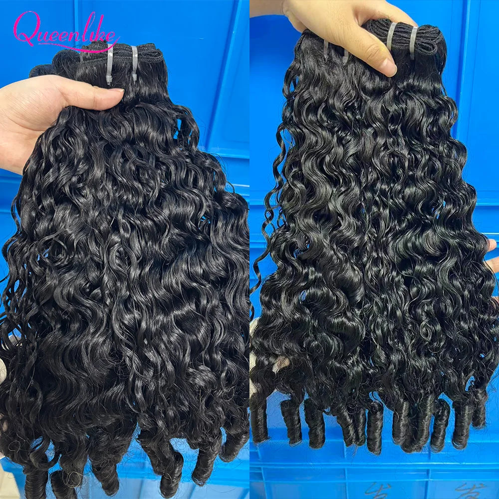15A Burmese Curly Human Hair Bundles - Opaline Glam Beauty