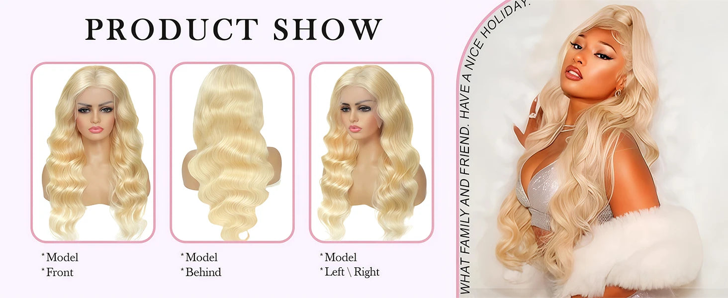 613 Blonde Body Wave Human Hair Wig - Opaline Glam Beauty