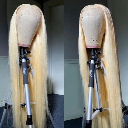 13x6 HD Transparent 613 Blonde Lace Front Human Hair Wig - Opaline Glam Beauty