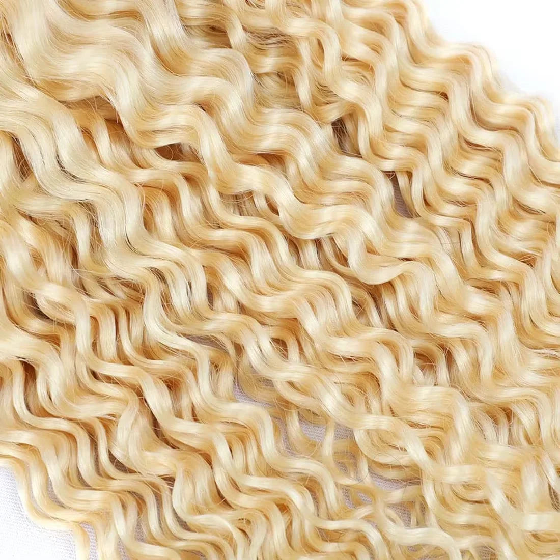 613 Blonde Deep Wave Curly Hair Bundles - Opaline Glam Beauty