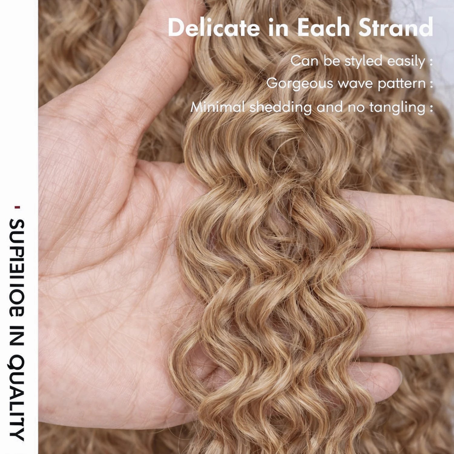 Honey Blonde Kinky Curly Crochet Extensions - Opaline Glam Beauty