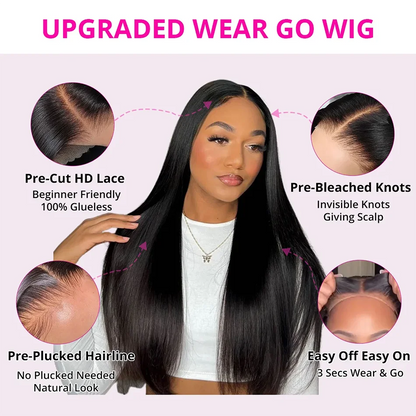 Tuneful 30 Inch Straight 13x6 HD Lace Front Human Hair Wig – Ready to Wea - Opaline Glam Beauty
