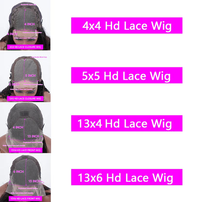 30 Inch 250 Density Highlight Honey Brown Curly Lace Front Human Hair Wigs 13x6 13x4 Ombre Colored Deep Wave Lace Frontal Wig - Opaline Glam Beauty