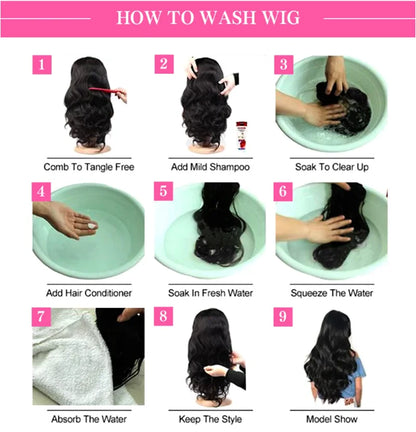 Lothoey Blonde Black Highlight Wavy 13x4/13x6 Glueless Lace Front Wig - Opaline Glam Beauty