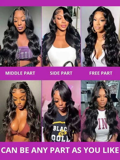 250% Density Raw Peruvian Body Wave Glueless HD Lace Wig - Opaline Glam Beauty