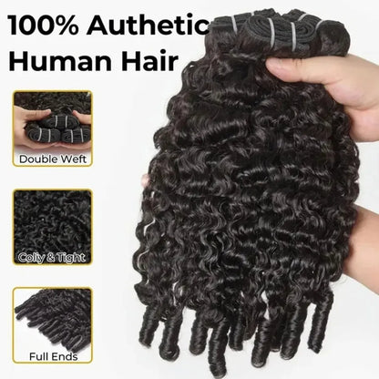 32" Burmese Virgin Curly Hair Bundles - Opaline Glam Beauty