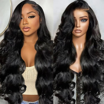 250 Density 613 HD Lace Frontal Wig 13x6 Transparent Colored Body Wave Human Hair Wig 13x4 Blonde Human Lace Front Wig 40 Inch - Opaline Glam Beauty