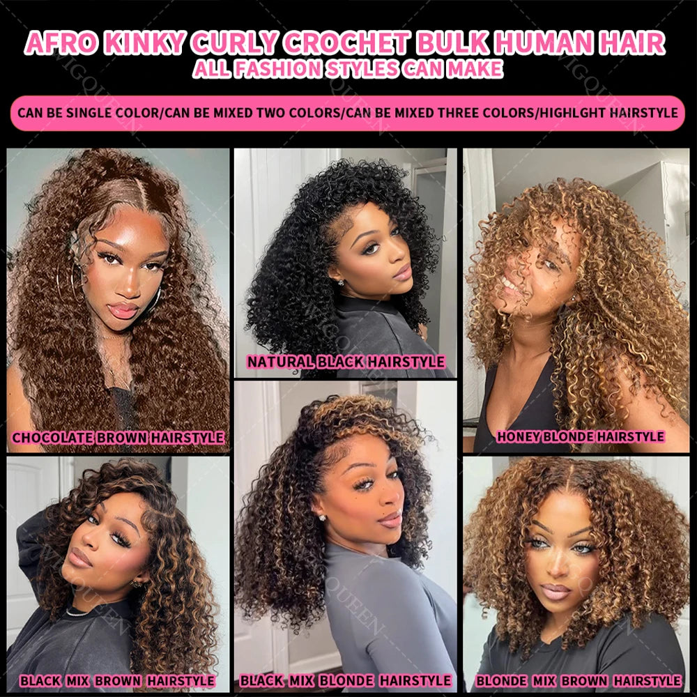4/27 Highlight Curly Pixie Pre-Looped Hair Extensions - Opaline Glam Beauty