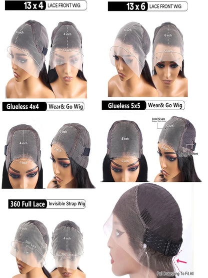 30 40 Inch 13x6 13x4 Bone Straight Hd Transparent Lace Front Human Hair Wigs 4x4 5x5 Glueless Wigs Human Hair Ready To Wear 360 - Opaline Glam Beauty